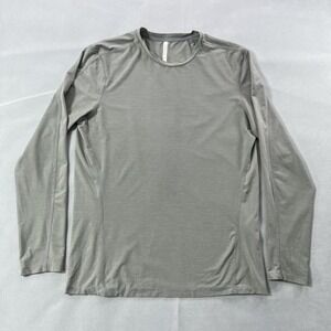 Ten Thousand Versatile Shirt Men Medium Gray Long Sleeve Sweat Wicking Work Out